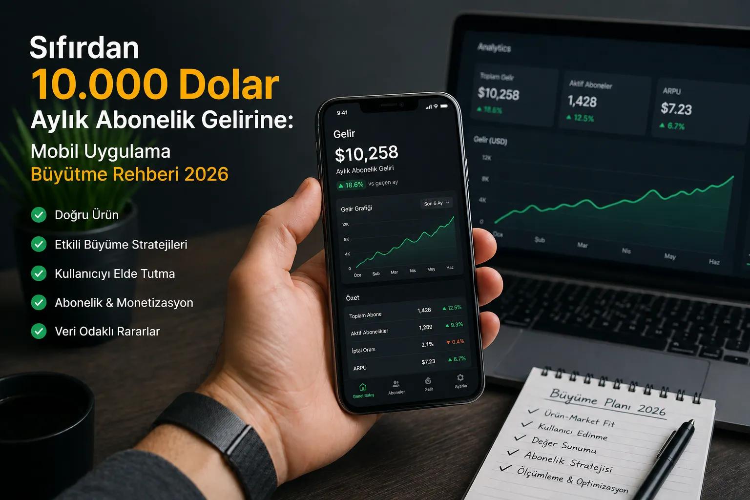 From Zero to $10,000 Monthly Subscription Income: Mobile App Growth Guide 2026